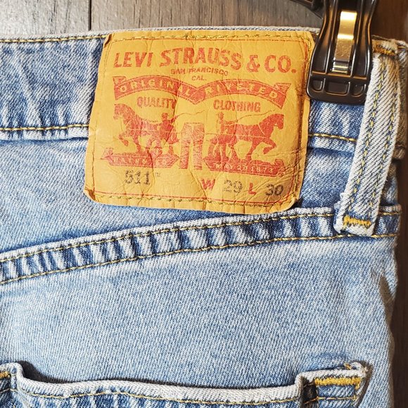 Mens Levi's 511 slim fit distressed jeans mens 29×30 - Picture 3 of 6